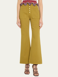 The Lou Button Up Jean by ULLA JOHNSON-ARGAN-AMY Atelier