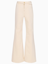 The Odelia Wide Leg Jean in Cowrie by ULLA JOHNSON - View 6