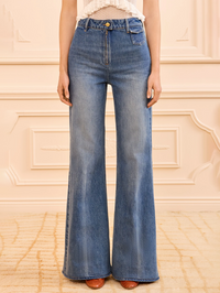 The Odelia Wide Leg Jean in Danube by ULLA JOHNSON-DANUBE-AMY Atelier