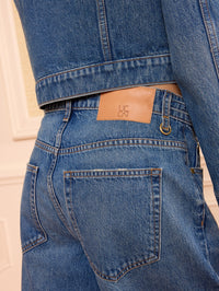ULLA JOHNSON The Rowan Denim Culotte in Danube - 6