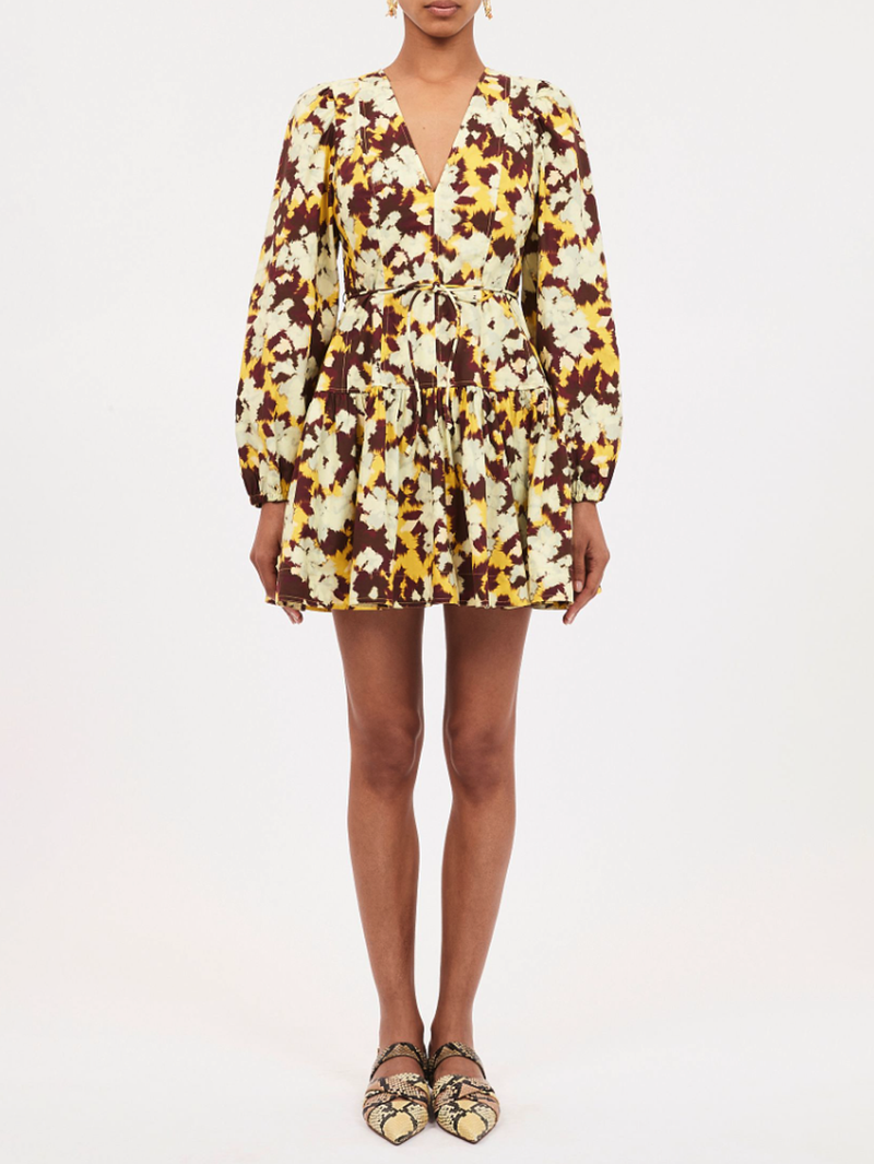 Anita Long Sleeve Cotton Minidress