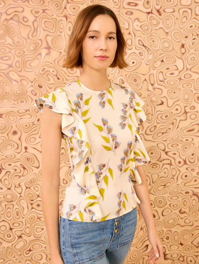 Infinite Flower Botanical Sleeveless Top