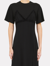 Tallis Cotton Dress in Noir