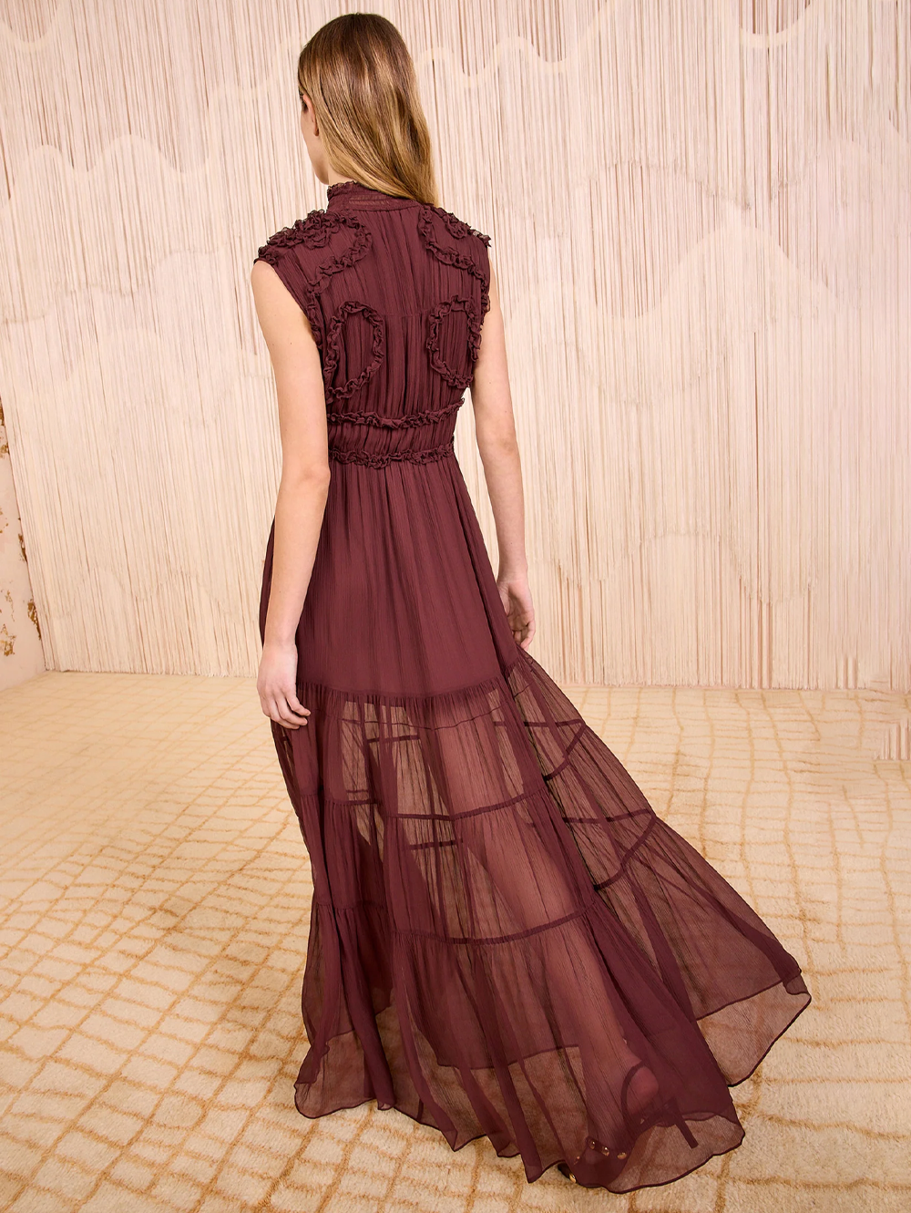 Verona Silk Smocked Gown