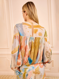 Pearl Long Sleeve Silk Blouse