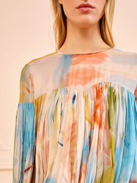 Pearl Long Sleeve Silk Blouse