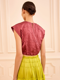 Gisella Satin Crop Top
