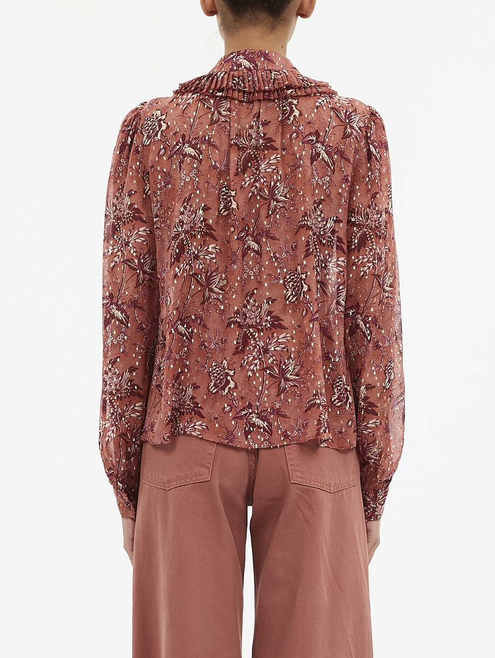 Nina Chiffon Blouse in Oleander