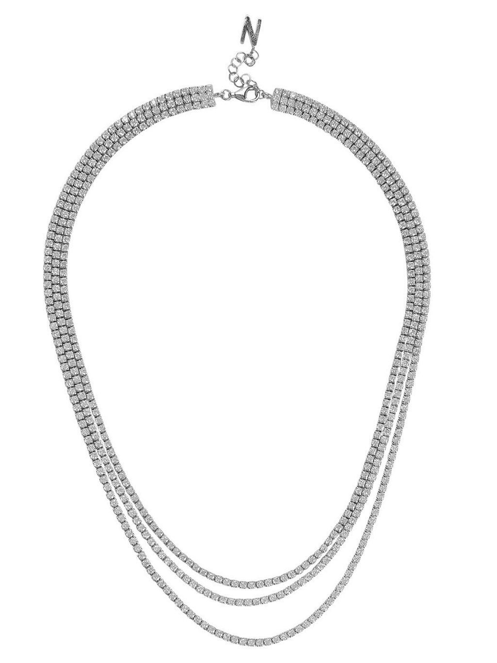 Tish Triple-Strand Tennis Necklace