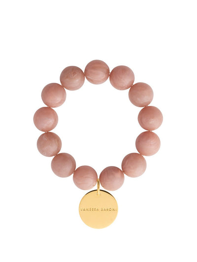 Beads Flex Bracelet in Blush Marble