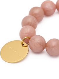 VANESSA BARONI Beads Flex Bracelet in Blush Marble in BLUSH MARBLE – Image 3