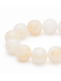 VANESSA BARONI Beads Flex Bracelet in Pearl Marble in PEARL MARBLE – Image 2