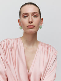 VANESSA BARONI Circlet Earring in Opaline Mint in OPALINE MINT – Image 2