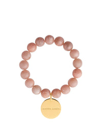 VANESSA BARONI Mini Beads Flex Bracelet in Blush Marble in BLUSH MARBLE – Image 1