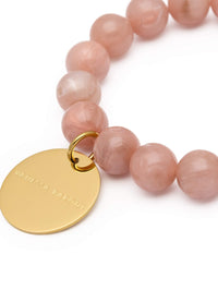VANESSA BARONI Mini Beads Flex Bracelet in Blush Marble in BLUSH MARBLE – Image 3