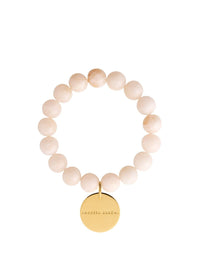 VANESSA BARONI Mini Beads Flex Bracelet in Latte Marble in LATTE MARBLE – Image 1