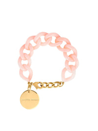 VANESSA BARONI Mini Flat Chain Bracelet in Peach Sorbet in PEACH SORBET – Image 1