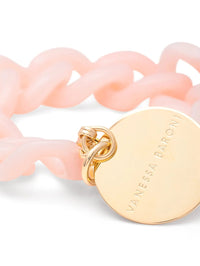 VANESSA BARONI Mini Flat Chain Bracelet in Peach Sorbet in PEACH SORBET – Image 2