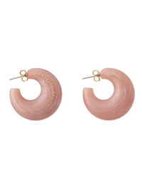 VANESSA BARONI Moon Earring in Blush Marble in BLUSH MARBLE – Image 1