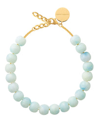 VANESSA BARONI Small Beads Necklace in Cloud Marble in CLOUD MARBLE – Image 1