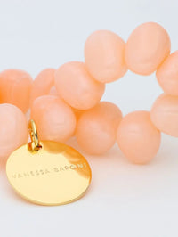 VANESSA BARONI Stone Flex Bracelet in Peach Sorbet in PEACH SORBET – Image 2