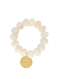 VANESSA BARONI Stone Flex Bracelet in Pearl Marble in PEARL MARBLE – Image 1