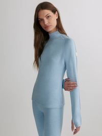 Always Warm Mock-Neck Base Layer in Glacier Marl by VARLEY-GLACIER MARL-AMY Atelier