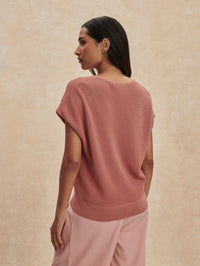 VARLEY Ashford Knit Top in Ash Rose - 4