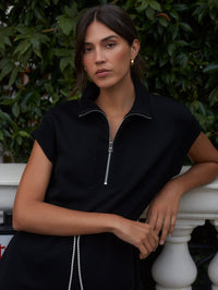 VARLEY Avaya Half Zip Dress in Black – Image 2