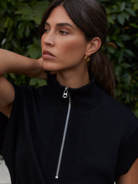 VARLEY Avaya Half Zip Dress in Black – Image 3