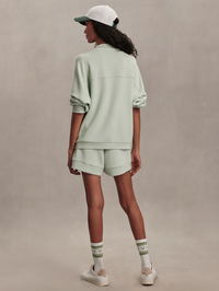 VARLEY Barnes High Rise Short 4.5 in Aqua Foam in AQUA FOAM – Image 4