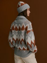 Brockley Jacquard Knit Jacket by VARLEY - View 2