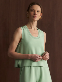 VARLEY Cambrie Scoopneck Tank in Sage Mint in SAGE MINT – Image 1