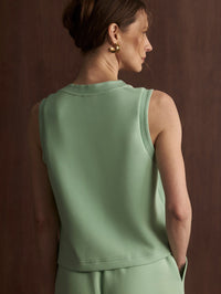 VARLEY Cambrie Scoopneck Tank in Sage Mint in SAGE MINT – Image 3