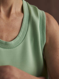 VARLEY Cambrie Scoopneck Tank in Sage Mint in SAGE MINT – Image 5