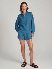 VARLEY Coulter High Rise Short 3.5 in Mallard Blue in Mallard Blue – Image 1