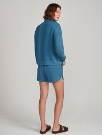 VARLEY Hawley Half Zip Sweat in Mallard Blue - 6