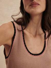 VARLEY Higson Knit Tank in Light Taupe in LIGHT TAUPE – Image 4
