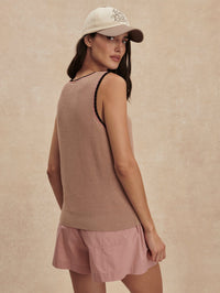 VARLEY Higson Knit Tank in Light Taupe in LIGHT TAUPE – Image 6