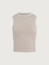 VARLEY LETTIE TANK IN PEBBLE MARL – Image 1