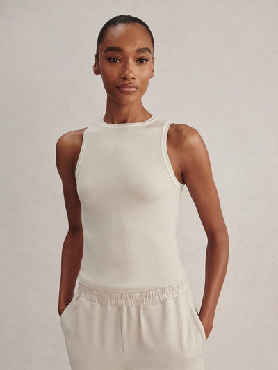 Lettie Tank in Pebble Marl