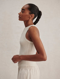 VARLEY LETTIE TANK IN PEBBLE MARL – Image 5