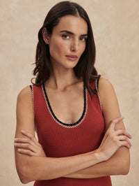 VARLEY Mikel Knit Dress in Bossa Nova in BOSSA NOVA – Image 2