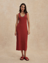 VARLEY Mikel Knit Dress in Bossa Nova in BOSSA NOVA – Image 3