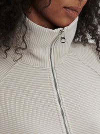 VARLEY MILANO HALF ZIP SWEAT 2.0 IN MIRAGE GREY/SNOW WHITE – Image 6