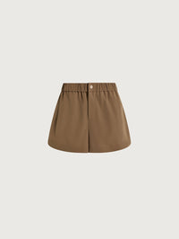 VARLEY Nila Mid Rise Short 3.5 in Taupe Stone – Image 1
