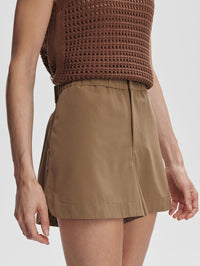 VARLEY Nila Mid Rise Short 3.5 in Taupe Stone – Image 4
