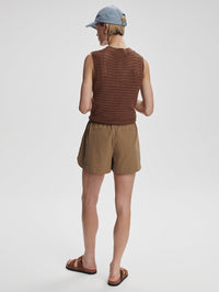 VARLEY Nila Mid Rise Short 3.5 in Taupe Stone – Image 5