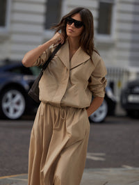 VARLEY Petra Boxy Blouson Jacket in Nomad – Image 1