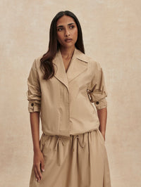 VARLEY Petra Boxy Blouson Jacket in Nomad – Image 3